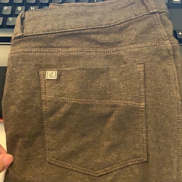 DENIMOCRACY Skinny Soft Pants / Leggings Moss Green - Picture 5 of 7